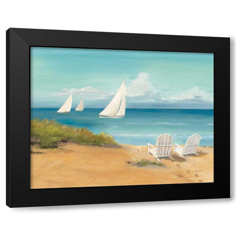 Setting Sail Light Crop Black Modern Wood Framed Art Print with Double Matting by Tillmon, Avery