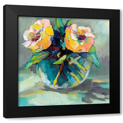 Twins Black Modern Wood Framed Art Print with Double Matting by Vertentes, Jeanette