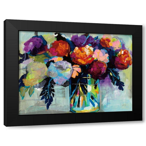 A Colorful Life Black Modern Wood Framed Art Print with Double Matting by Vertentes, Jeanette