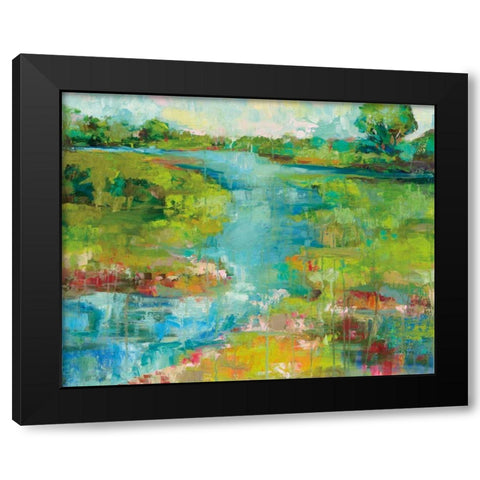 Spring Marsh Black Modern Wood Framed Art Print by Vertentes, Jeanette