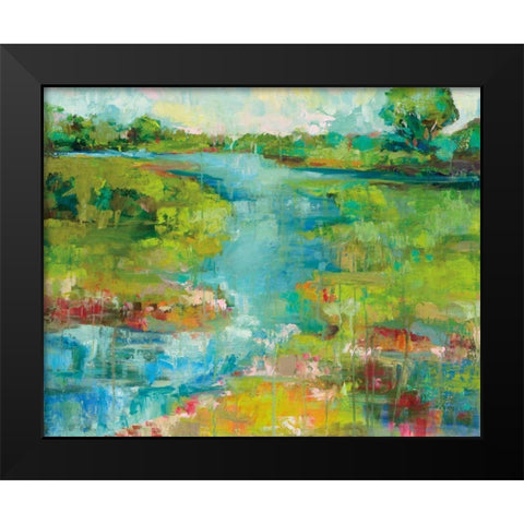 Spring Marsh Black Modern Wood Framed Art Print by Vertentes, Jeanette