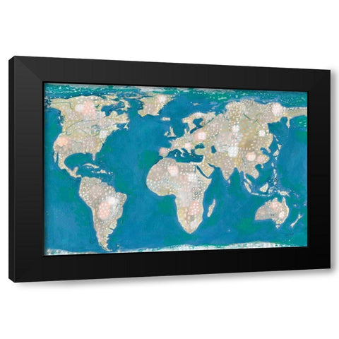 Artsy World Black Modern Wood Framed Art Print by Mack, Lynn