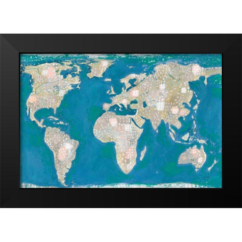 Artsy World Black Modern Wood Framed Art Print by Mack, Lynn