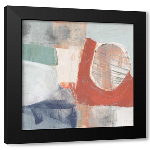Fun Colors II Light Black Modern Wood Framed Art Print by Davies, Jane