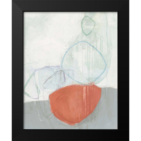 Circle Tower Light Black Modern Wood Framed Art Print by Davies, Jane