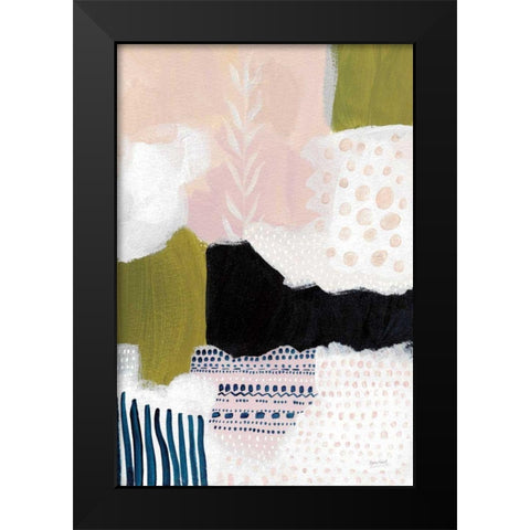Tribal Study Black Modern Wood Framed Art Print by Mack, Lynn