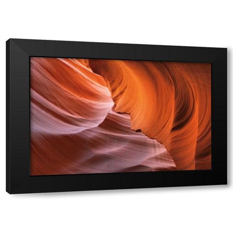 Lower Antelope Canyon I Black Modern Wood Framed Art Print with Double Matting by Majchrowicz, Alan