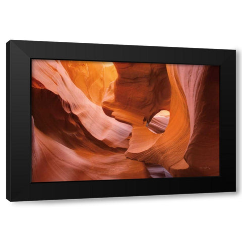 Lower Antelope Canyon II Black Modern Wood Framed Art Print with Double Matting by Majchrowicz, Alan