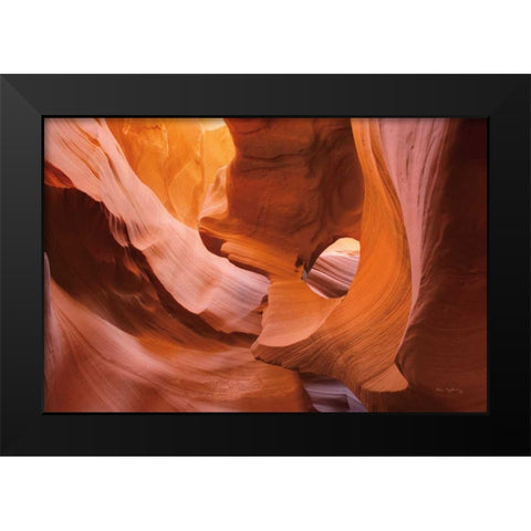 Lower Antelope Canyon II Black Modern Wood Framed Art Print by Majchrowicz, Alan