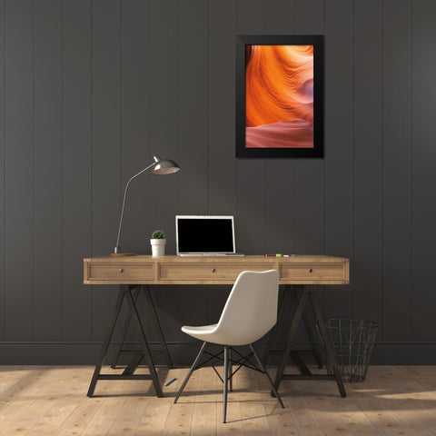 Lower Antelope Canyon VII Black Modern Wood Framed Art Print by Majchrowicz, Alan