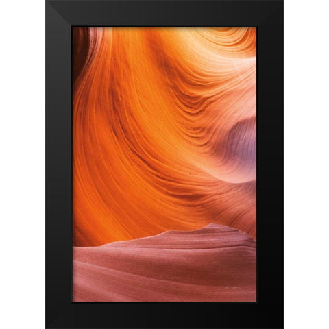 Lower Antelope Canyon VII Black Modern Wood Framed Art Print by Majchrowicz, Alan