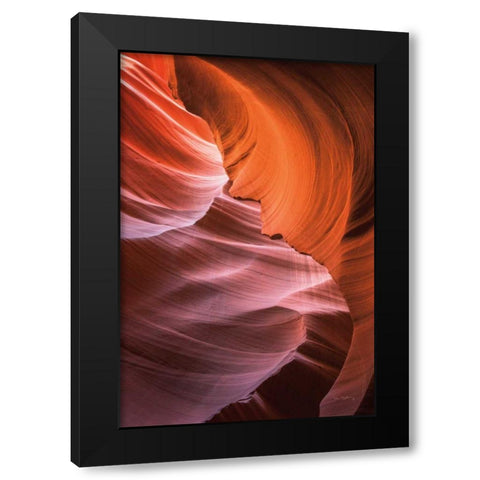 Lower Antelope Canyon VIII Black Modern Wood Framed Art Print with Double Matting by Majchrowicz, Alan