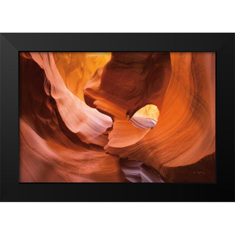 Lower Antelope Canyon X Black Modern Wood Framed Art Print by Majchrowicz, Alan