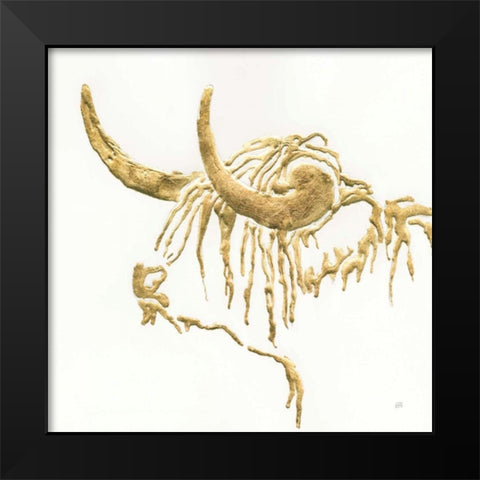 Gilded Highlander III Black Modern Wood Framed Art Print by Paschke, Chris