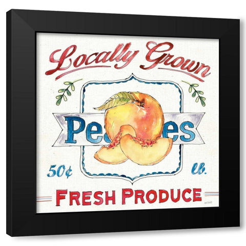 Fruit Stand III Black Modern Wood Framed Art Print with Double Matting by Tavoletti, Anne