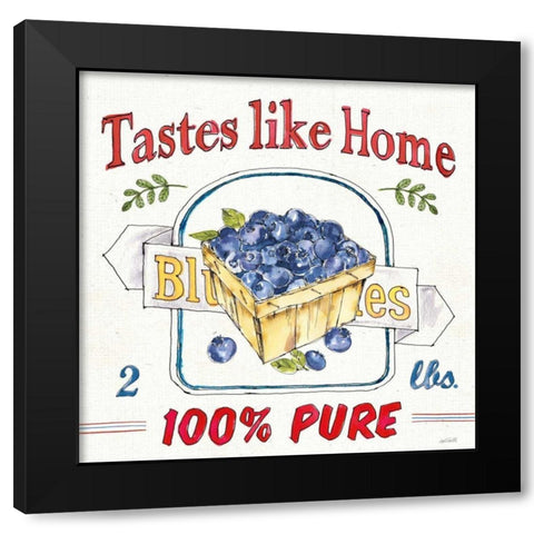 Fruit Stand IV Black Modern Wood Framed Art Print with Double Matting by Tavoletti, Anne