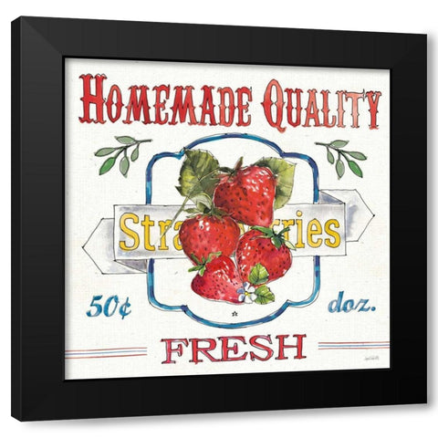 Fruit Stand V Black Modern Wood Framed Art Print with Double Matting by Tavoletti, Anne