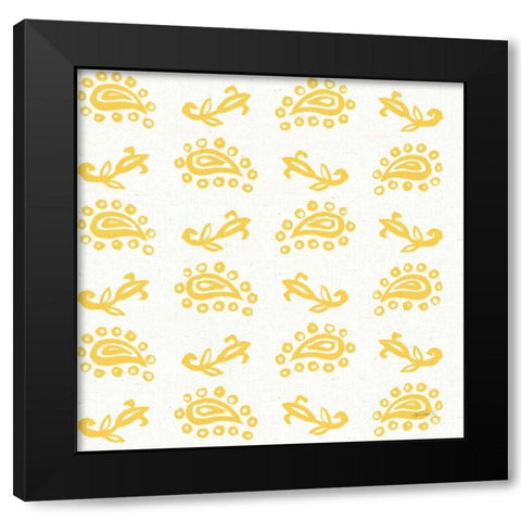 Fruit Stand Pattern IIC Black Modern Wood Framed Art Print with Double Matting by Tavoletti, Anne