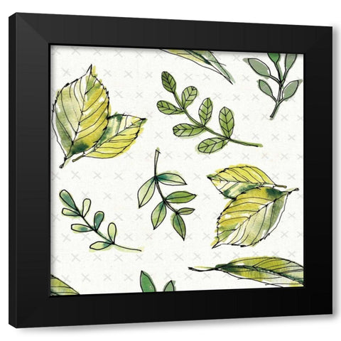 Fruit Stand Pattern III Black Modern Wood Framed Art Print by Tavoletti, Anne