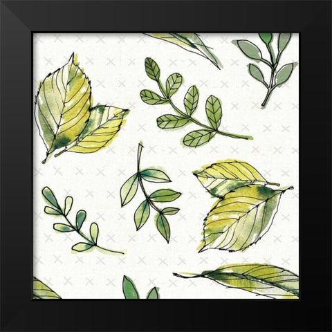 Fruit Stand Pattern III Black Modern Wood Framed Art Print by Tavoletti, Anne