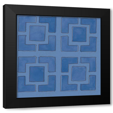 Fruit Stand Pattern IVB Black Modern Wood Framed Art Print with Double Matting by Tavoletti, Anne
