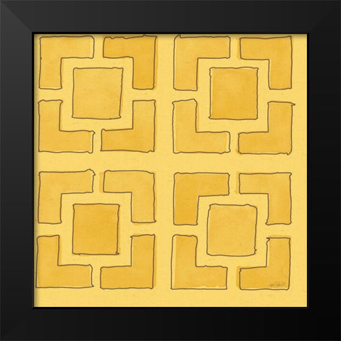 Fruit Stand Pattern IVC Black Modern Wood Framed Art Print by Tavoletti, Anne
