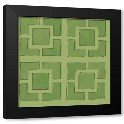 Fruit Stand Pattern IVD Black Modern Wood Framed Art Print with Double Matting by Tavoletti, Anne