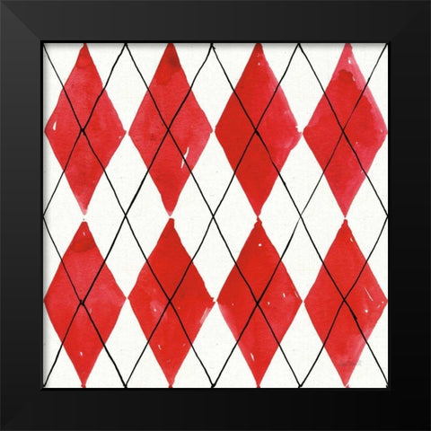Fruit Stand Pattern VA Black Modern Wood Framed Art Print by Tavoletti, Anne