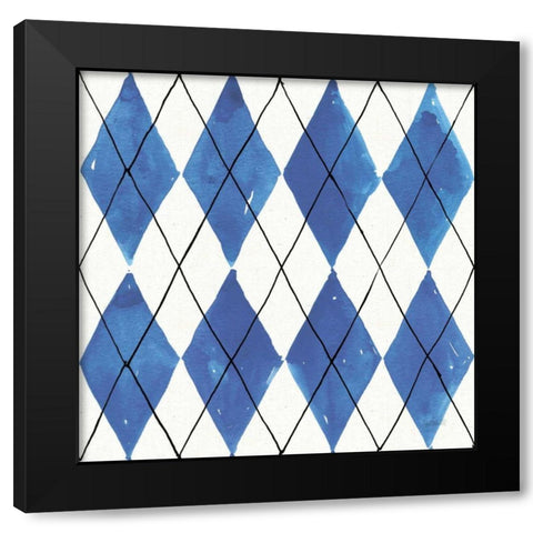 Fruit Stand Pattern VB Black Modern Wood Framed Art Print with Double Matting by Tavoletti, Anne