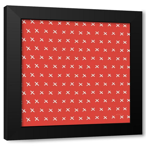 Fruit Stand Pattern VIB Black Modern Wood Framed Art Print with Double Matting by Tavoletti, Anne