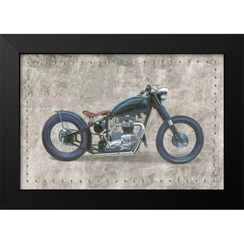 Lets Roll I Gray Black Modern Wood Framed Art Print by Wiens, James