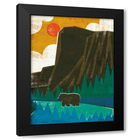 Big Sky IV No Words v2 Black Modern Wood Framed Art Print by Mullan, Michael