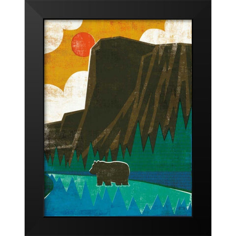 Big Sky IV No Words v2 Black Modern Wood Framed Art Print by Mullan, Michael