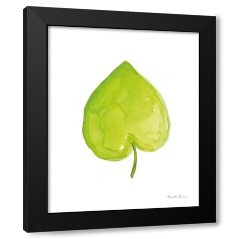Fresh and Green III Black Modern Wood Framed Art Print by Zaman, Farida