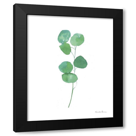 Fresh and Green VIII Black Modern Wood Framed Art Print with Double Matting by Zaman, Farida