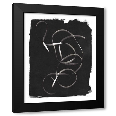 Nature By The Lake Ribbon I BW Black Modern Wood Framed Art Print with Double Matting by Rhue, Piper