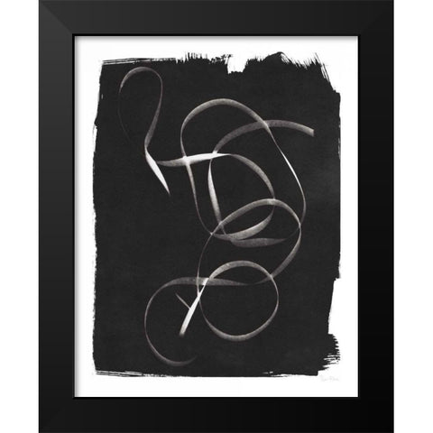 Nature By The Lake Ribbon I BW Black Modern Wood Framed Art Print by Rhue, Piper