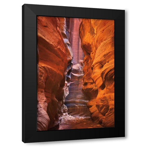Buckskin Gulch IV Black Modern Wood Framed Art Print with Double Matting by Majchrowicz, Alan