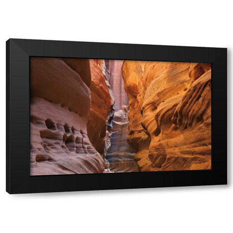 Buckskin Gulch V Black Modern Wood Framed Art Print with Double Matting by Majchrowicz, Alan