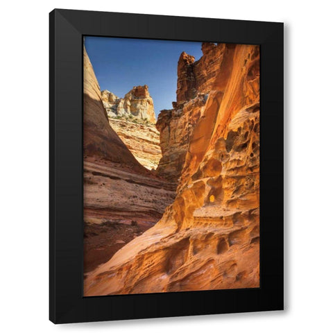 Crack Canyon II Black Modern Wood Framed Art Print by Majchrowicz, Alan