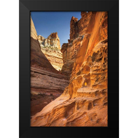 Crack Canyon II Black Modern Wood Framed Art Print by Majchrowicz, Alan