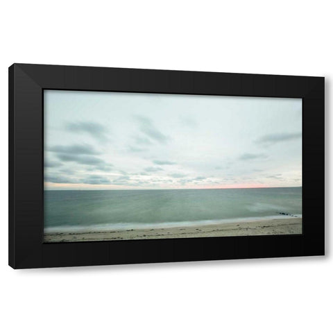 Marthas Vineyard Beach I Black Modern Wood Framed Art Print by Aledanda
