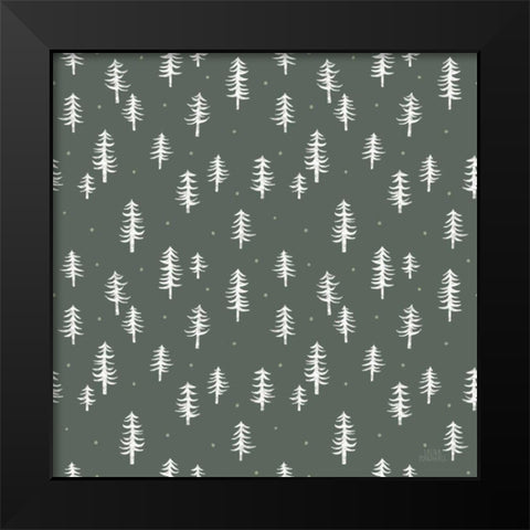 Gone Glamping Pattern IIID Black Modern Wood Framed Art Print by Marshall, Laura