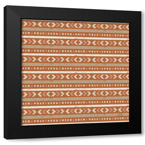 Gone Glamping Pattern IVB Black Modern Wood Framed Art Print by Marshall, Laura