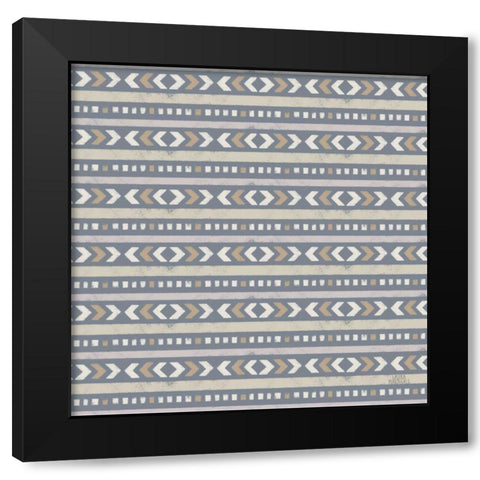 Gone Glamping Pattern IVC Black Modern Wood Framed Art Print by Marshall, Laura