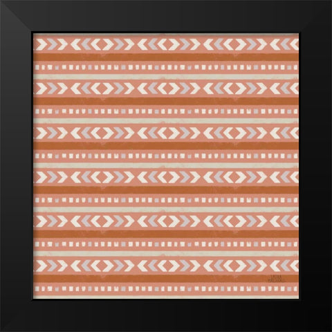 Gone Glamping Pattern IVD Black Modern Wood Framed Art Print by Marshall, Laura
