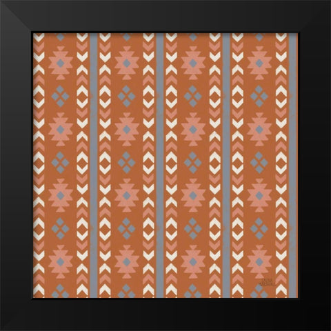 Gone Glamping Pattern VB Black Modern Wood Framed Art Print by Marshall, Laura