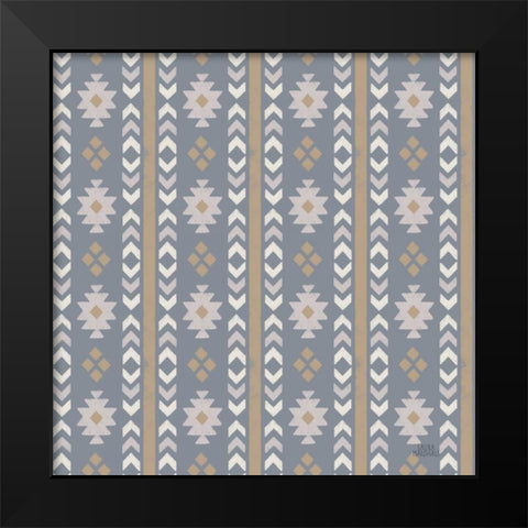 Gone Glamping Pattern VC Black Modern Wood Framed Art Print by Marshall, Laura