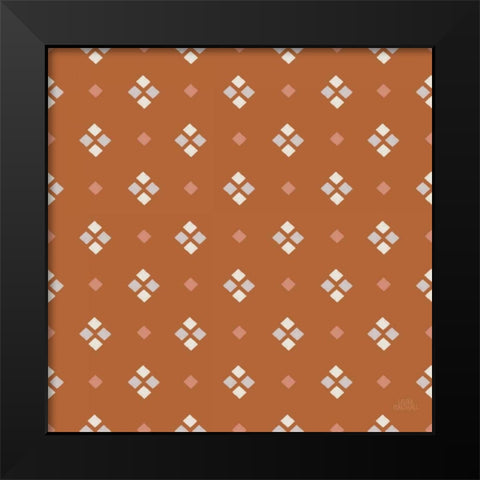Gone Glamping Pattern VIIB Black Modern Wood Framed Art Print by Marshall, Laura