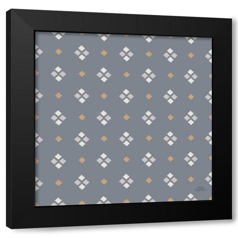 Gone Glamping Pattern VIIC Black Modern Wood Framed Art Print with Double Matting by Marshall, Laura